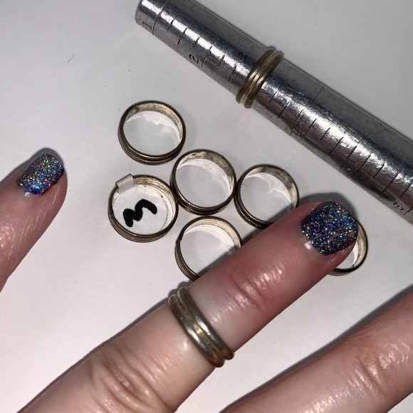 Sterling Silver Thick Double Band Ring, Size 3 - Picture 3 of 8